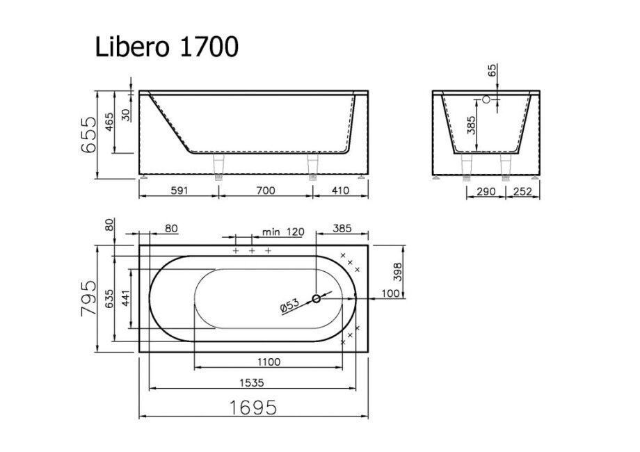 Bath Vispool Libero 170