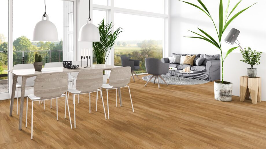 Parquet Tarkett, Pure, Oak Nature TreS, 3-strip, Proteco Hardwax Oil