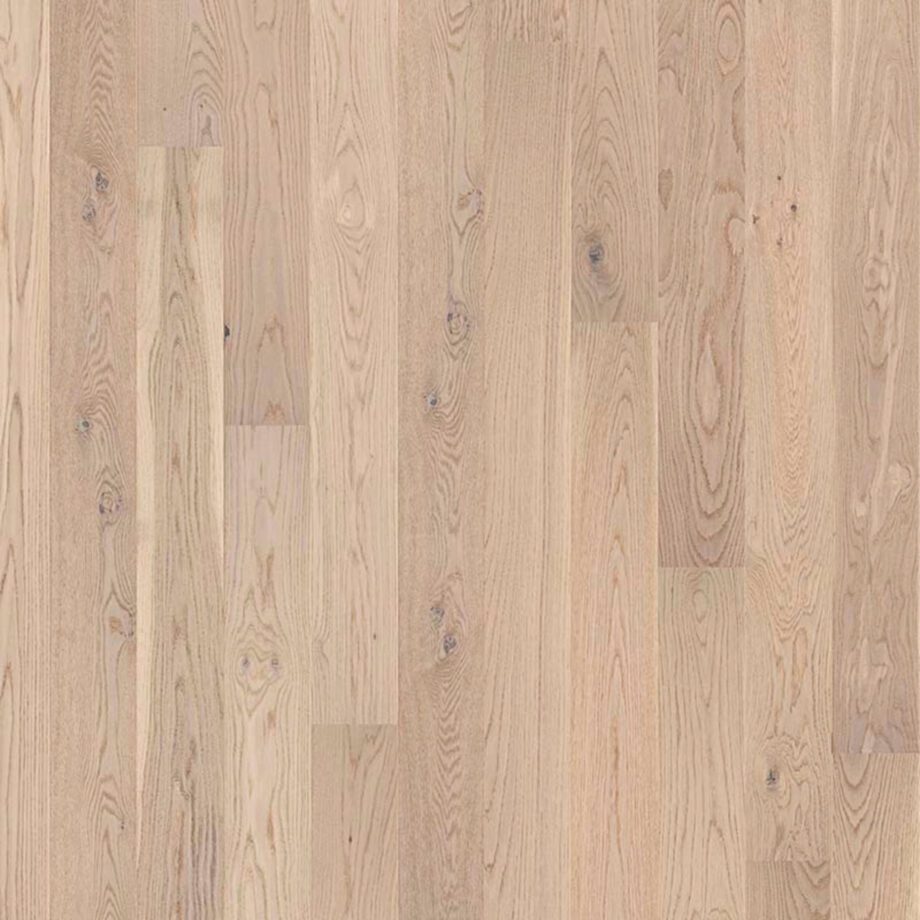 Parquet Tarkett, Shade, Oak Antique White Plank, 1-strip, 2 sides bevelled, brushed, stained, Proteco Natura mat lacquer