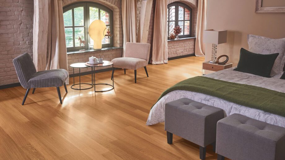 Parquet Tarkett, Viva Line, Oak, 1-strip, 4 sides bevelled, Proteco Natura mat lacquer