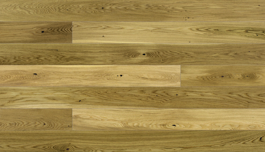 Parquet Oak, Grande Caramel, 1-strip, beveled, brushed, matt lacquer