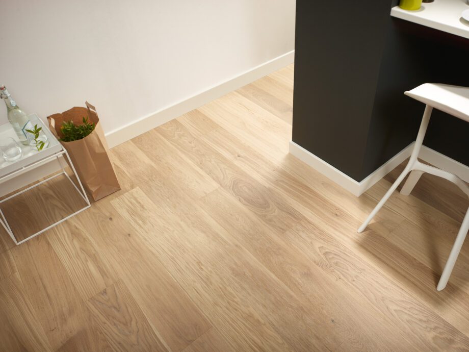 Parquet Oak, Grande Cheesecake, 1-strip, brushed, stained, matt lacquer