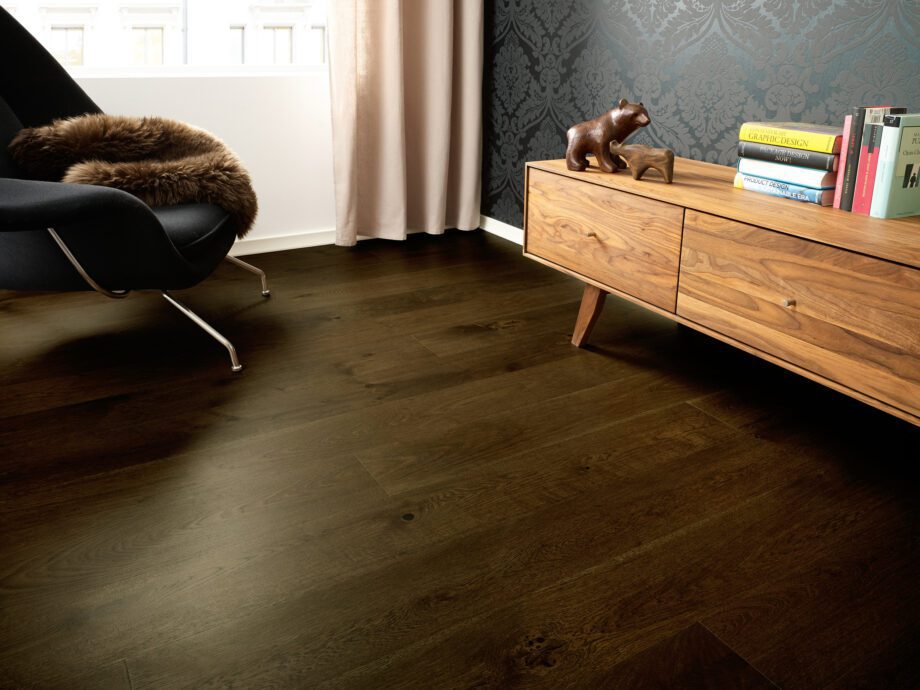 Parquet Oak, Grande Balsamico, 1-strip, stained, matt lacquer