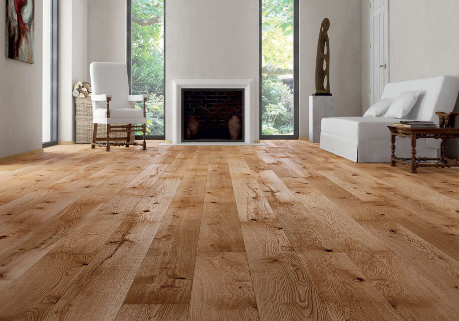 Parquet Oak, Senses Excite, 1-strip, beveled, brushed, stained, natural oil