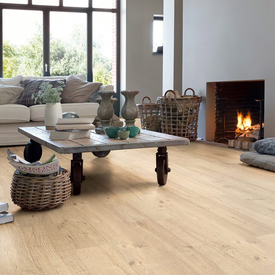 Laminate Quick-Step IMPRESSIVE SANDBLASTED OAK NATURAL