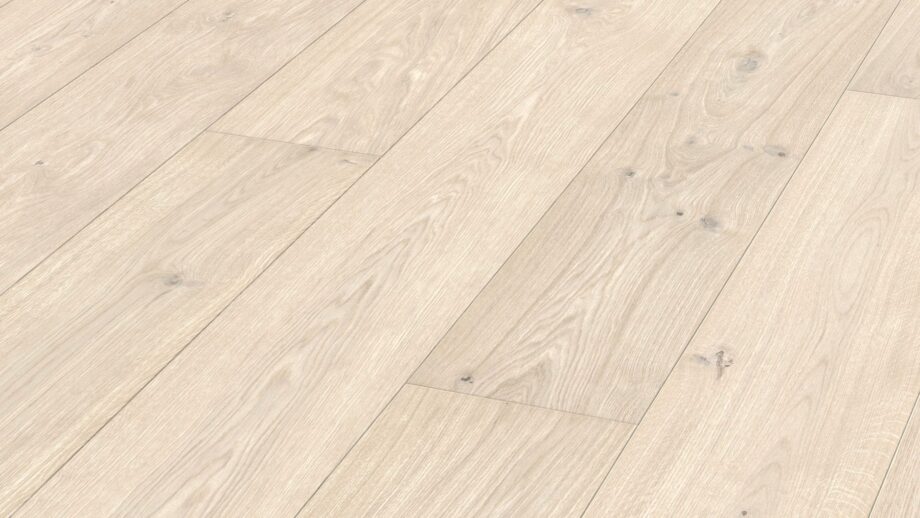 Parquet Meister Limed white oak lively, brushed, 1-strip, matt lacquered