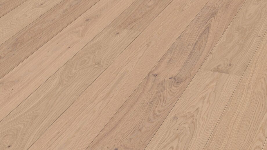 Parquet Meister Off-white oak lively, 1-strip, matt lacquered PD400