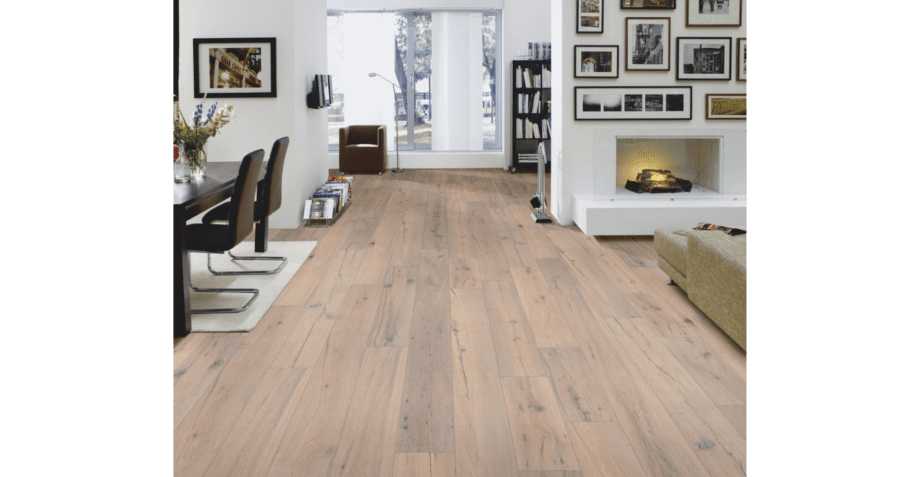 Parquet Oak Classic, 1-strip, brushed, white oiled