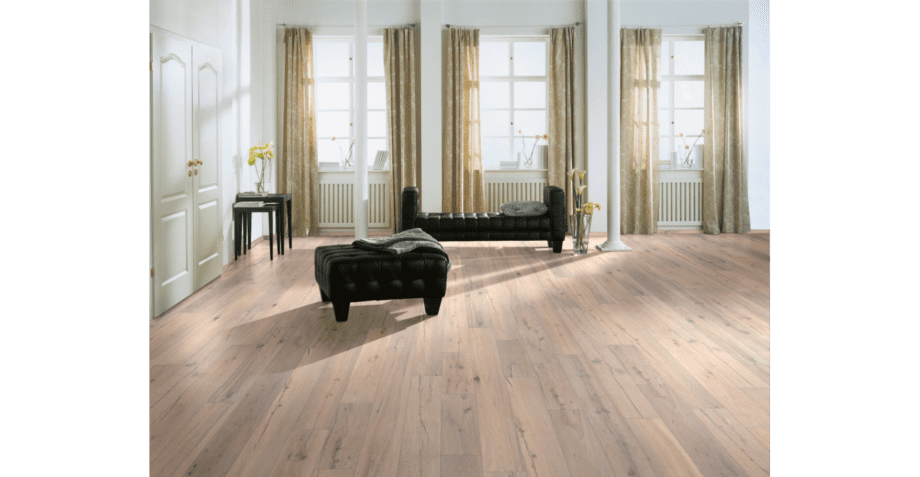 Parquet Oak Classic, 1-strip, brushed, white oiled