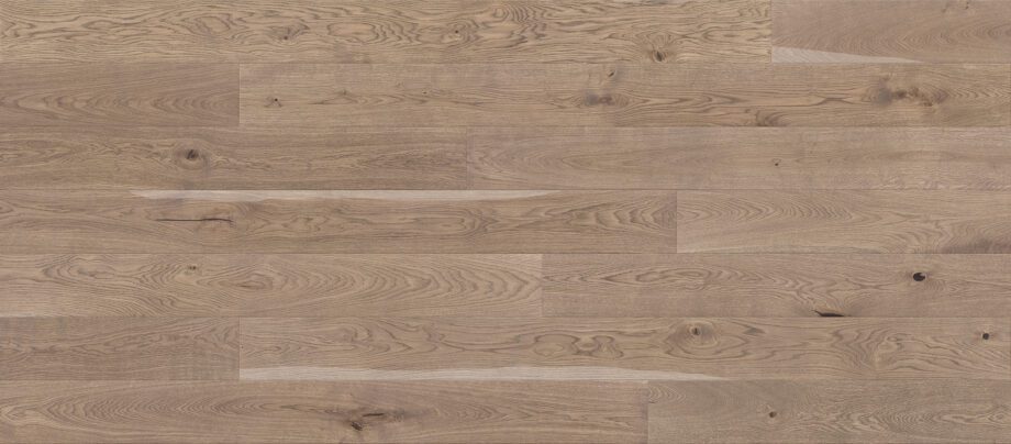 Parquet Oak, Medio Bowfell, 1-strip, beveled, stained, brushed, matt lacquer