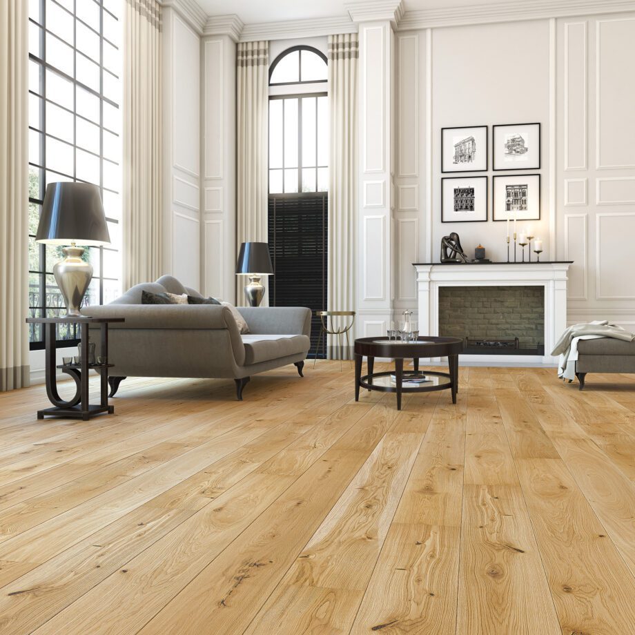 Parquet Oak, Senses Cheer, 1-strip, beveled, brushed, matt lacquer