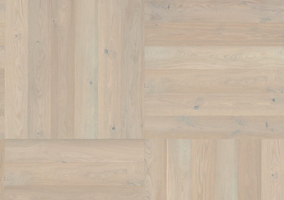 Parquet Oak, ter Hürne, Oak sand grey, brushed, beveled, natural oil-treated