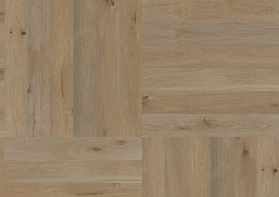 Parquet Oak, ter Hürne, Oak sand brown, brushed, beveled, natural oil-treated