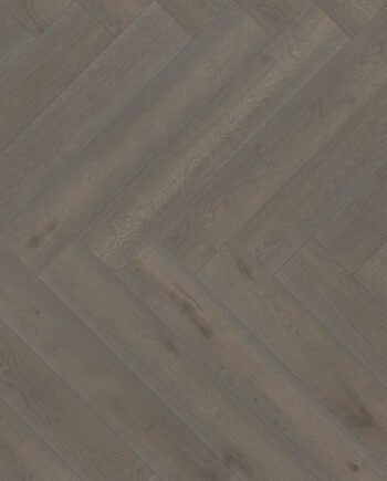 Parquet Oak, ter Hürne, Oak azure brown, herringbone, brushed, beveled, natural oil-treated