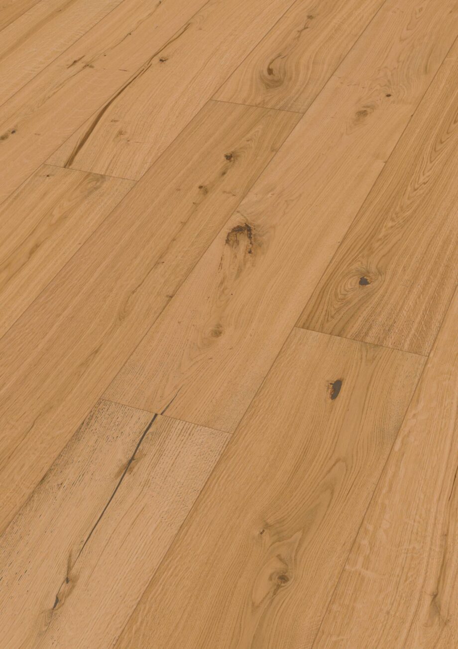 Parquet Meister Lindura HD 400 Authentic oak, brushed, 1-strip, matt lacquered