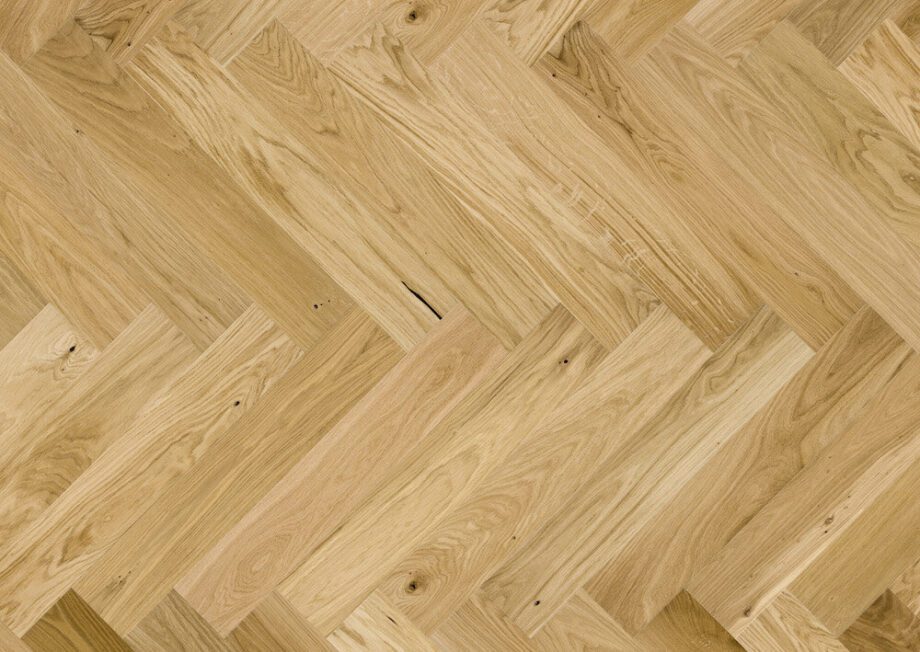 Parquet Oak, Caramel, 1-strip, beveled, brushed, stained, matt lacquer, herringbone, click