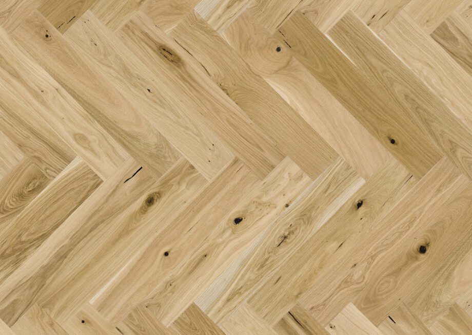 Parquet Oak, Grand Canyon, 1-strip, beveled, brushed, stained, natural oil, herringbone, click