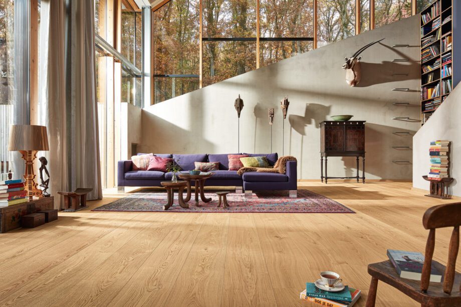 Parquet Meister Lindura Pure natural oak, brushed, 1-strip, naturally oiled