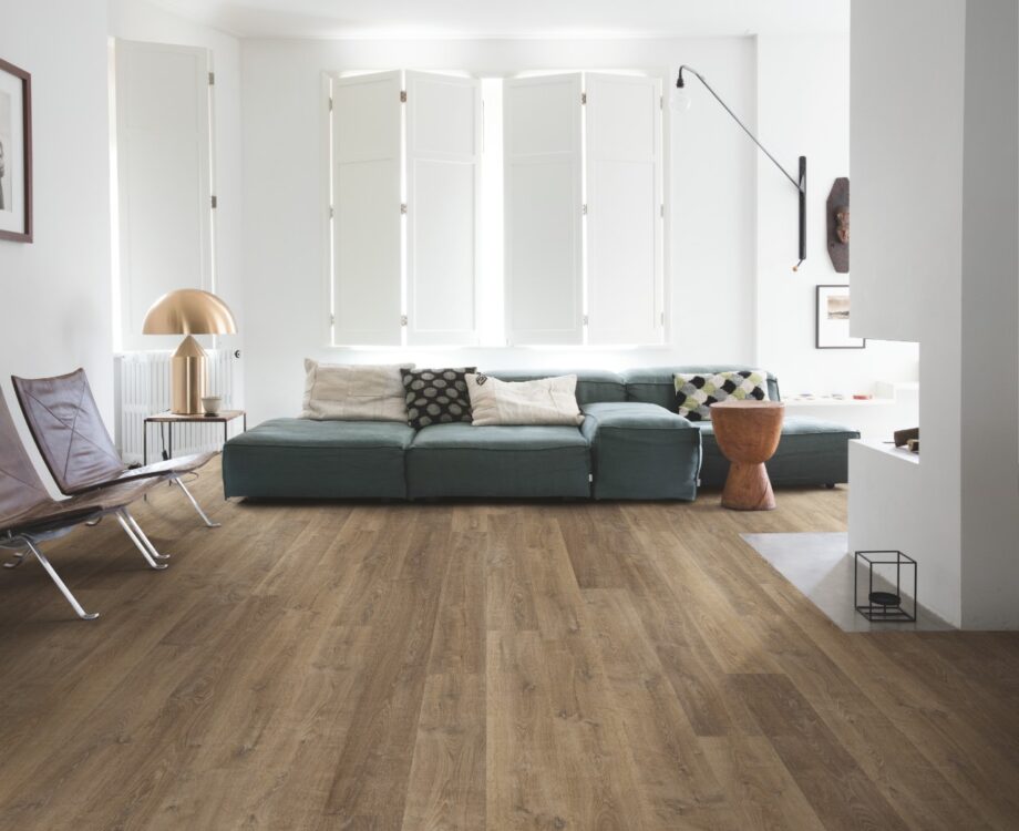 Laminate Quick-Step Eligna Riva oak brown, planks, 1-strip