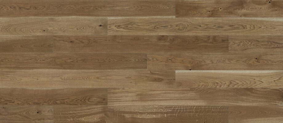 Parquet Oak, Light Brown, 1-strip, beveled, brushed, stained, matt lacquer