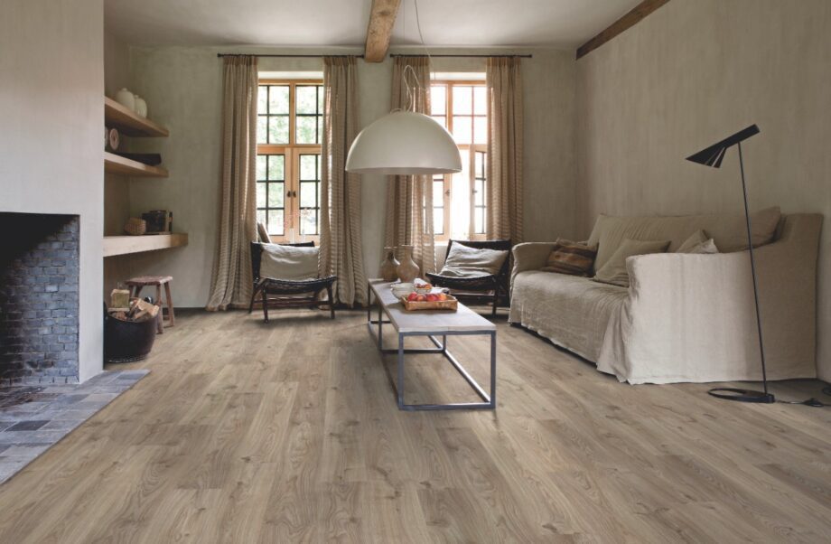 LVT Vinyl QUICK STEP, Balance Click, Cottage oak brown grey, beveled