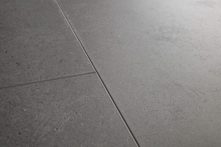 LVT Vinyl QUICK STEP, Ambient Glue Plus, Vibrant Medium Grey, beveled