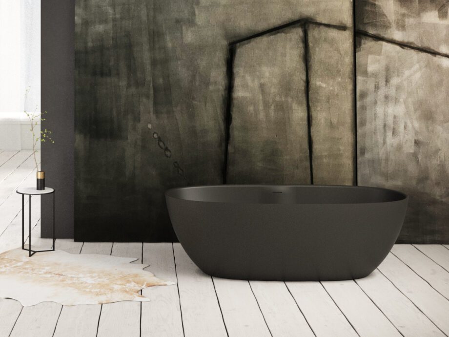 Bathtub PAA BELLA matt silkstone graphite