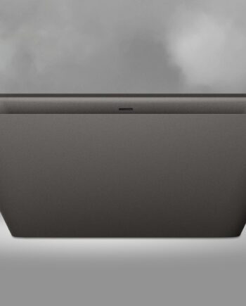 Bathtub PAA QUADRO matt silkstone graphite
