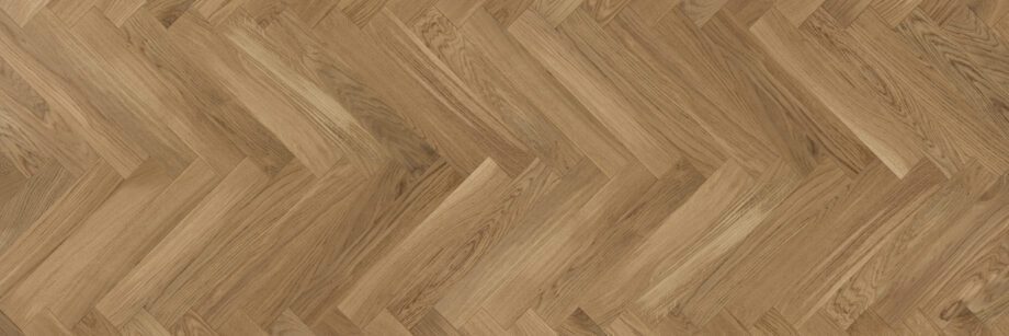 Strip parquet / herringbone parquet oak natur, beveled 4 sides, oiled