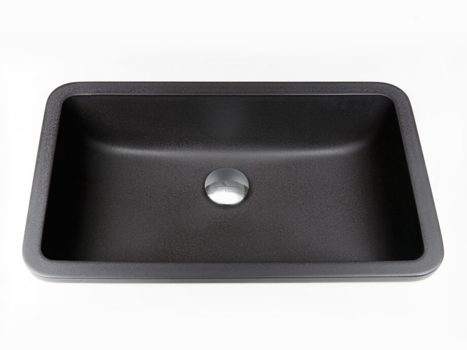 Washbasin PAA OPUS IN graphite matt Silkstone drop-in, without overflow