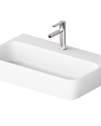 Washbasin PAA QUADRO Silkstone matt, wall-mounted or overhead sink
