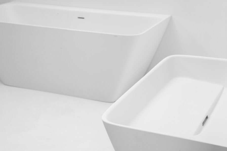 Washbasin PAA QUADRO Silkstone matt, wall-mounted or overhead sink