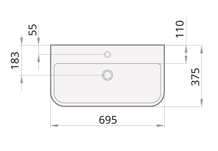 Washbasin PAA SAMBA cast stone sink