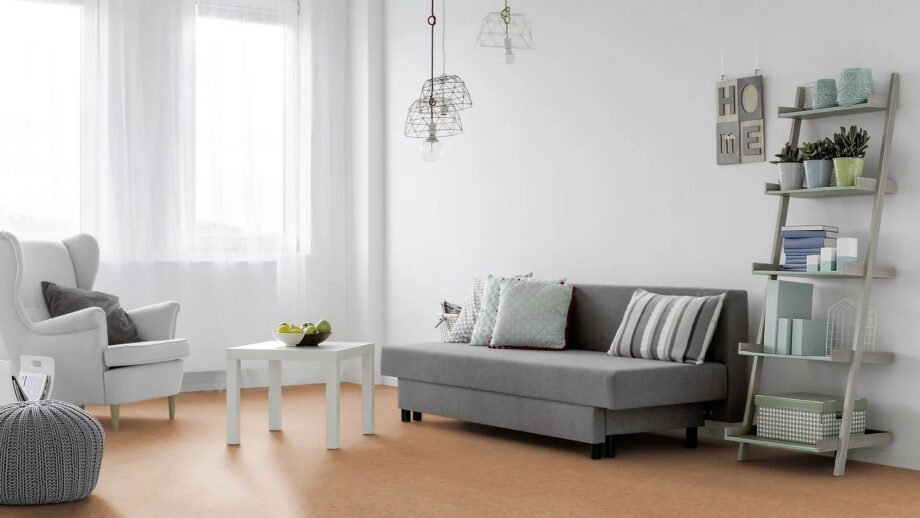 Korkparkett Naturtrend Classic sand – vaade 4 Cork floor Naturtrend Classic sand – 4