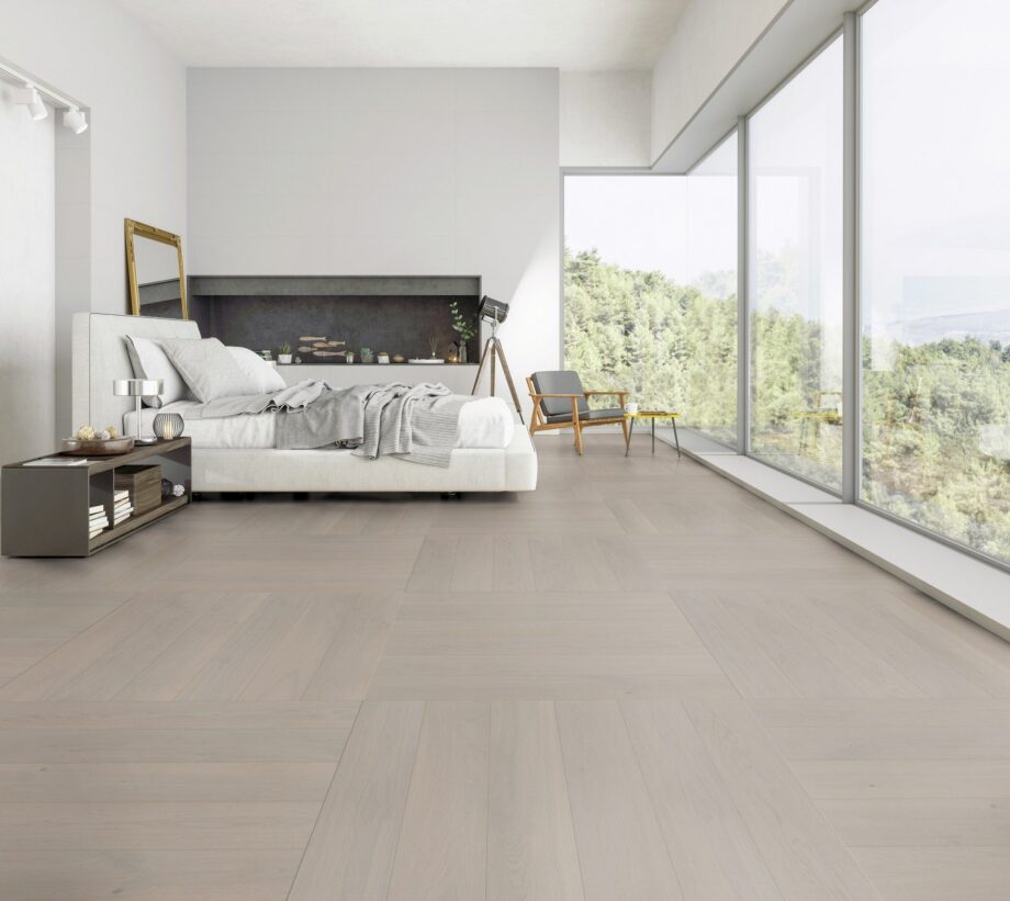 Parquet Oak, ter Hürne, Oak grey, brushed, beveled, extra matt lacquered – 3