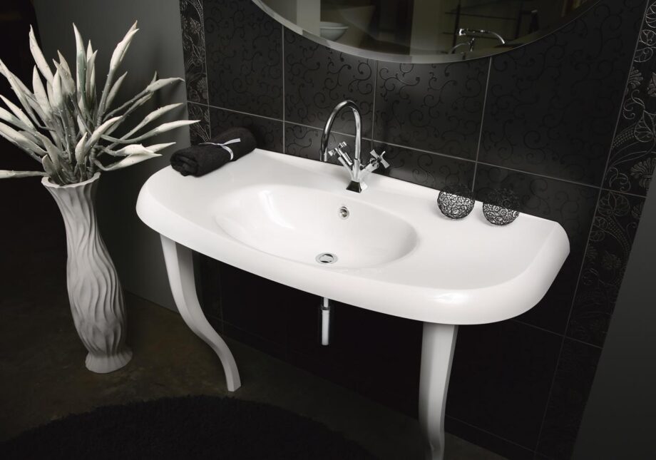 Washbasin PAA VICTORIA in Cast Stone with legs – 2