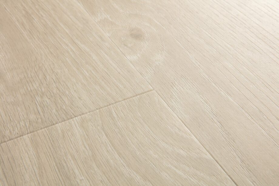 Vinyl parquet SPC Quick Step sea breeze oak beige alpha medium planks, beveled