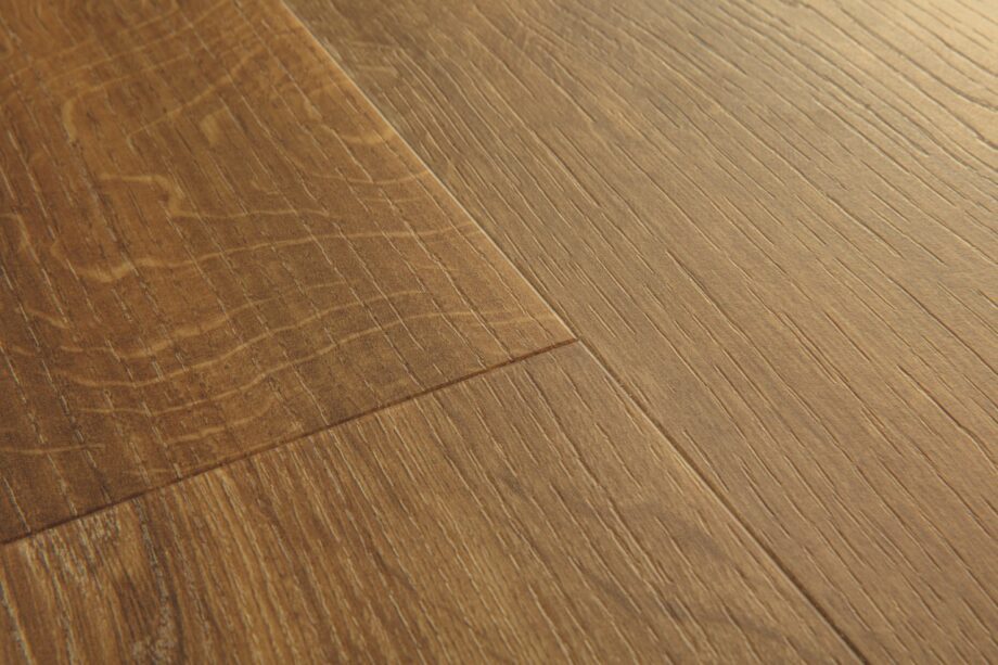 Vinyl parquet SPC Quick Step autumn oak brown alpha medium planks, beveled