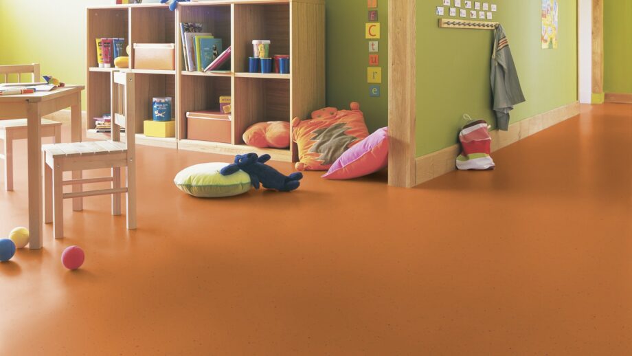 Linoleum floor Gerflor Lino Art Star 0075 Apricot