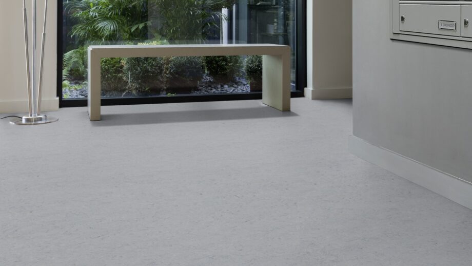 Linoleum floor Gerflor Marmorette 0055 Ash Grey