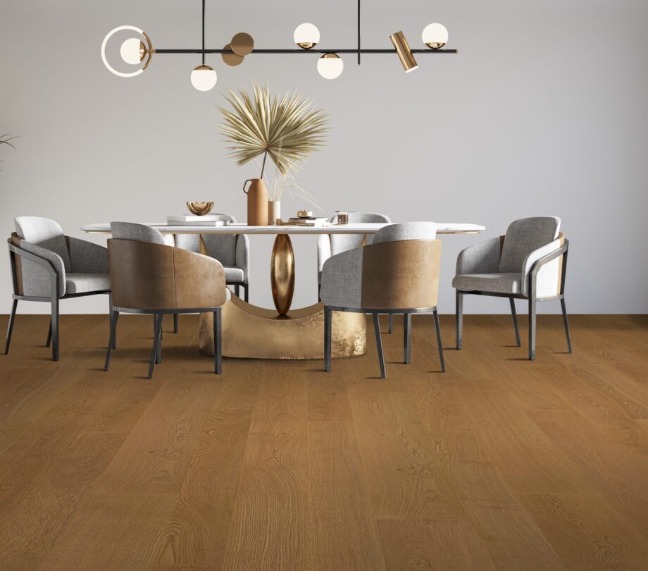 Parquet Oak Jas 4 sides beveled, brushed, matt lacquered