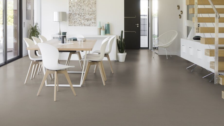 Linoleum Lino Art Urban Acoustic Plus 19 dB 0554 Concrete Grey