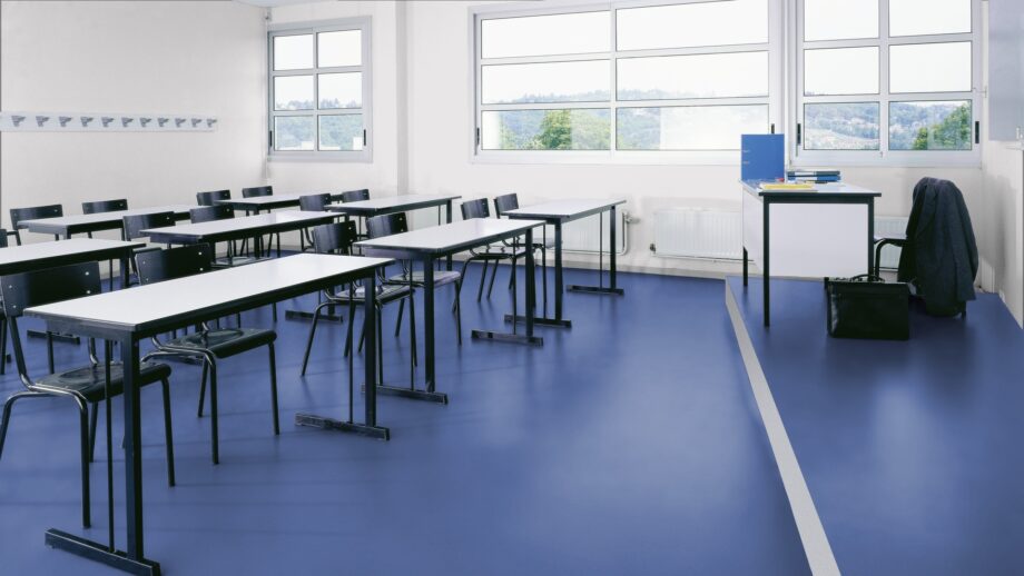 Linoleum floor Gerflor Colorette 0004 Bluebird