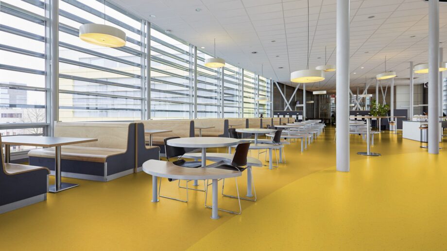 Linoleum floor Gerflor Colorette 0001 Banana Yellow – view 4 Linoleum floor Gerflor Colorette 0001 Banana Yellow – 4