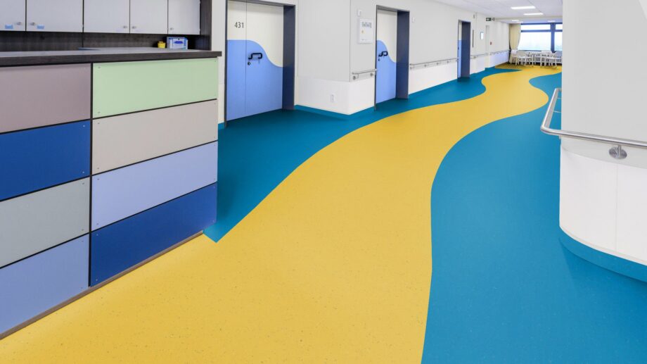 Linoleum floor Gerflor Colorette 0123 Poppy Blue – 2
