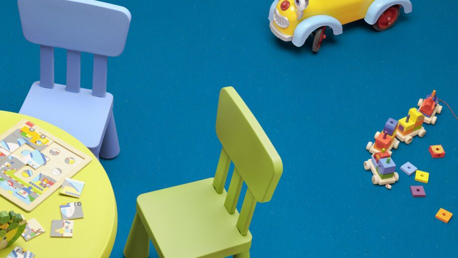 Linoleum floor Gerflor Colorette 0123 Poppy Blue – 3