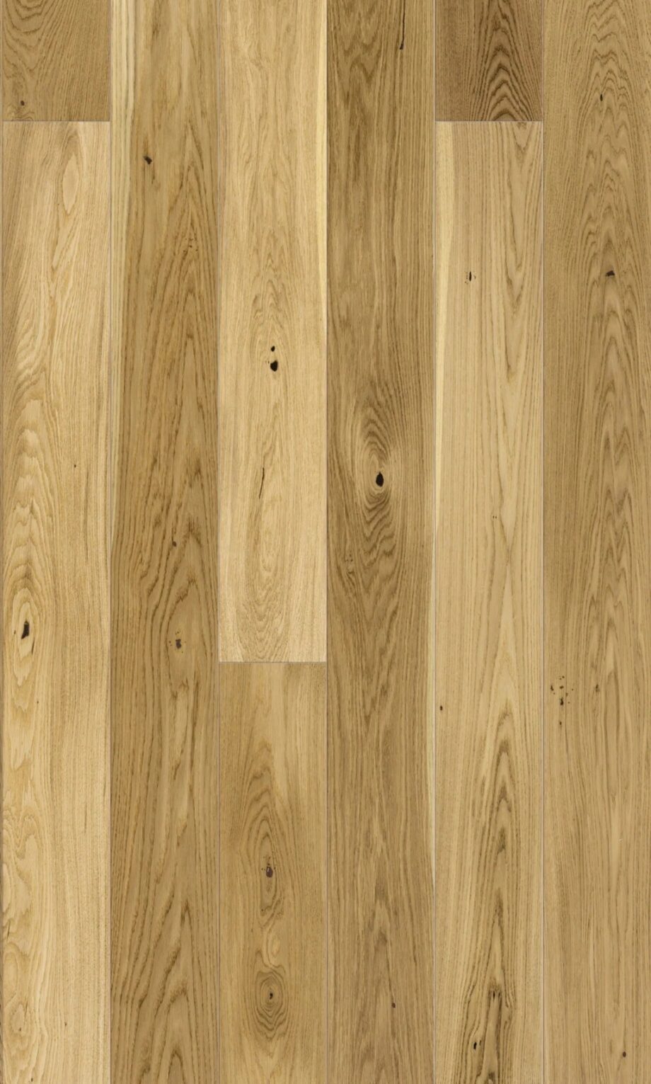 Parquet Oak Grand, 1-strip, 4 sides beveled, mat lacquered