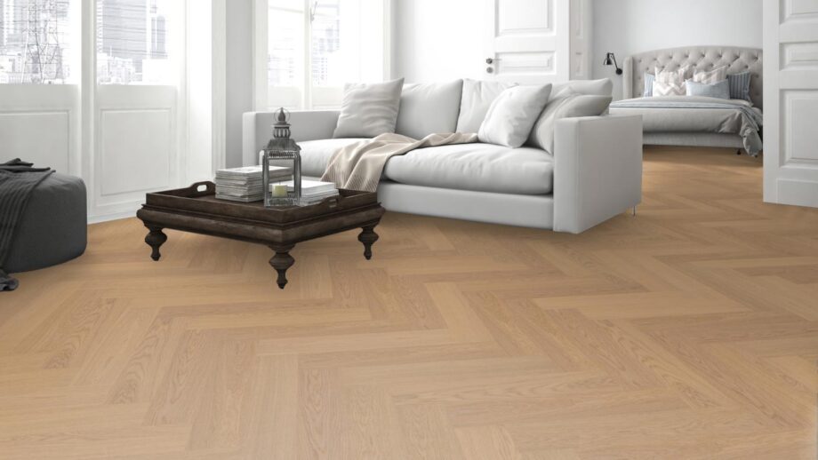 Herringbone parquet Meister PS500 Pure Oak Harmonious brushed, matt lacquered