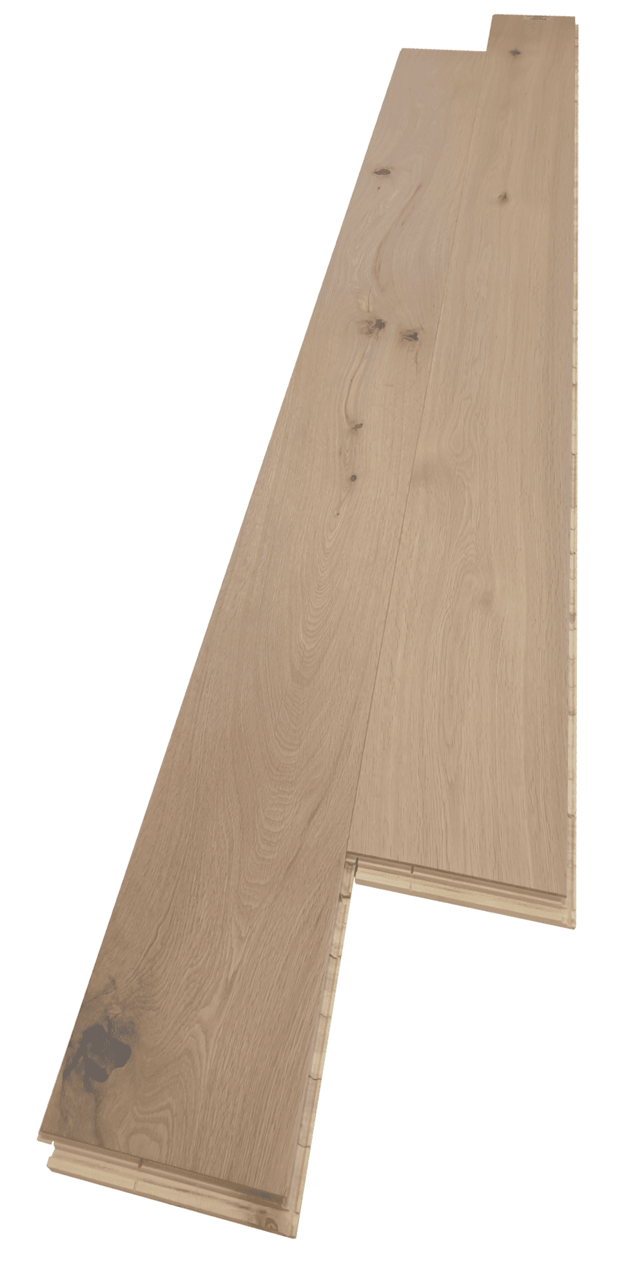 Parquet Oak Rustical 1-strip beveled brushed white oiled 189mm