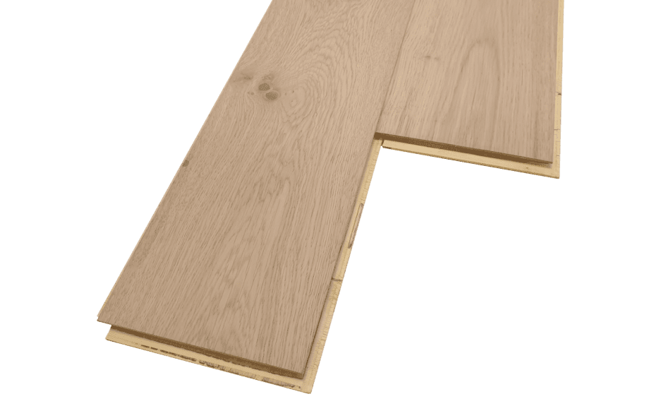 Parquet Oak Rustical 1-strip beveled brushed white oiled 148mm